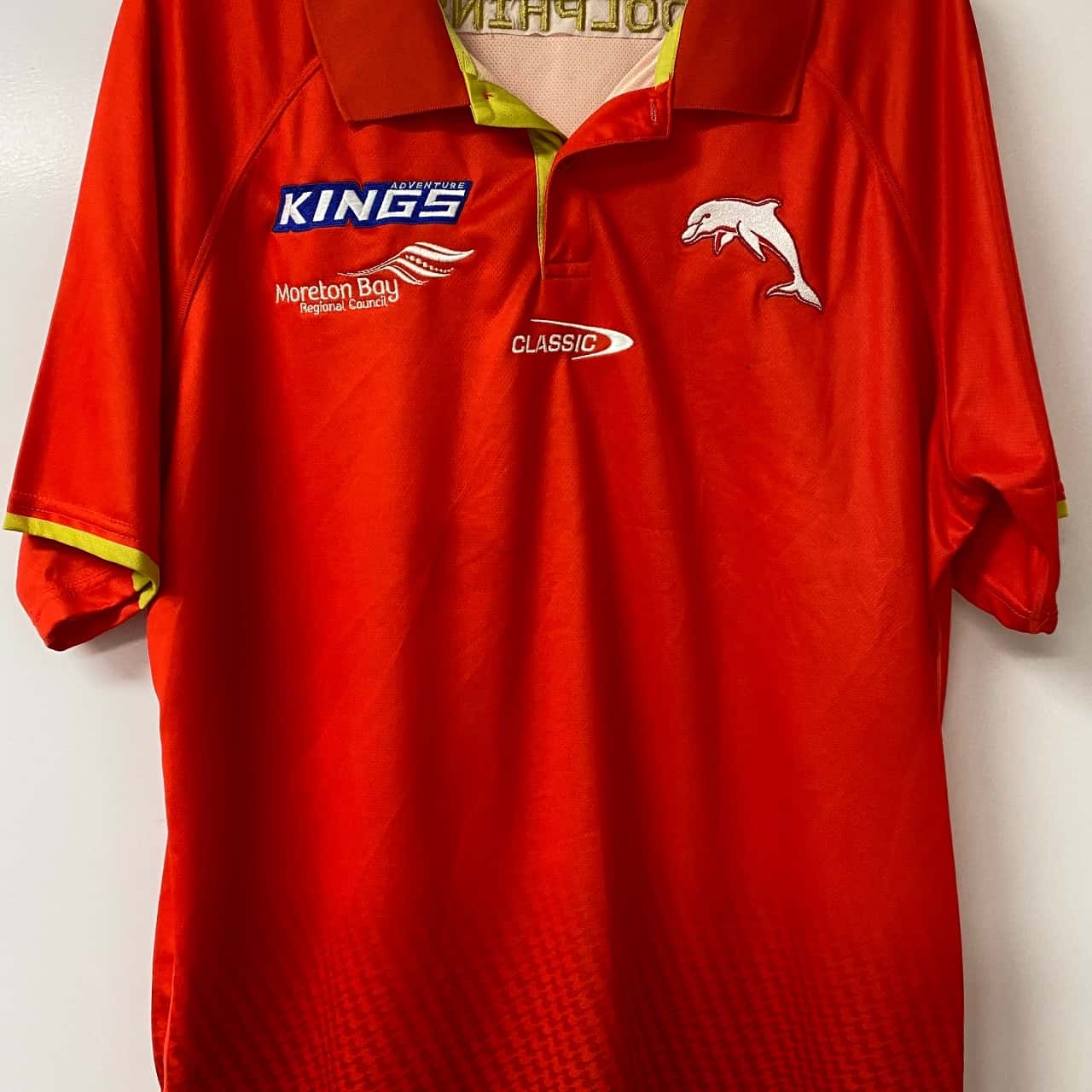 Mens NRL Redcliffe Dolphins Supporters Shirt Jersey Size 4XL