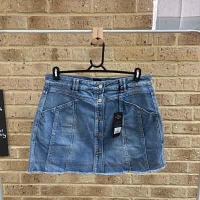 SUPER Womens blue denim skirt Size 16 