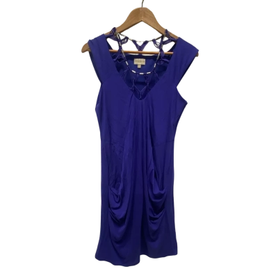 Karen Millen Womens  Size 12 Midi Dress / Sleeveless Dress  Purple 
