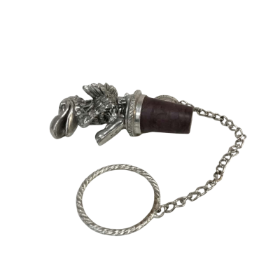 University Kansas Wine Stopper Pewter Approx 2.5 x 8cm