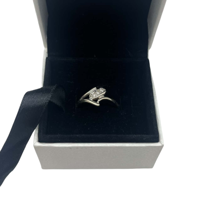  Womens White Gold 14kt Ring