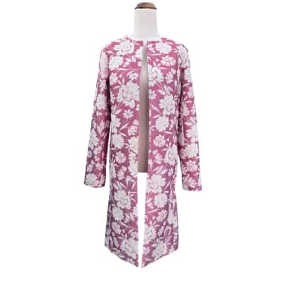 Chrisy Lynn Womens  Open Long Jacket Size 2 Pink  / Red 