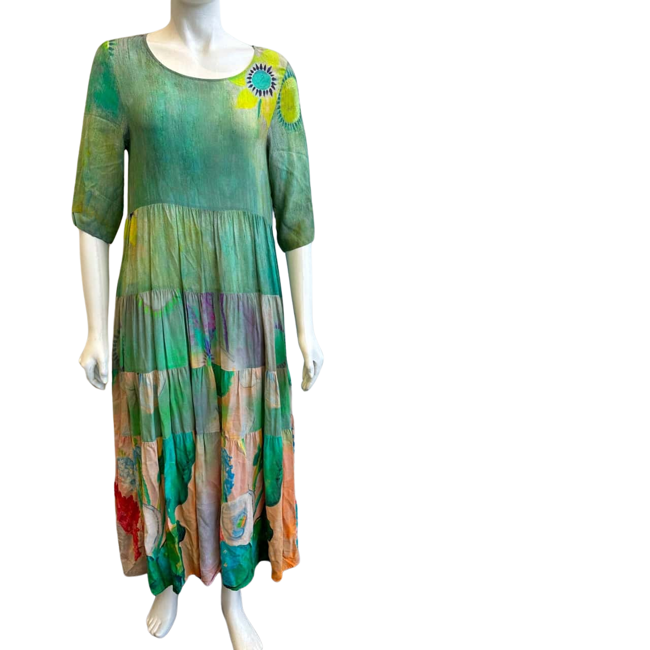 Curate by Trelise Cooper Women's Size S Short Sleeve Maxi Dress Multicoloured (s)