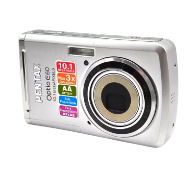 Pentax Optio M60 10MP Compact Digital Camera Plus 2gb Memory Card - Untested/For Spares/Repairs