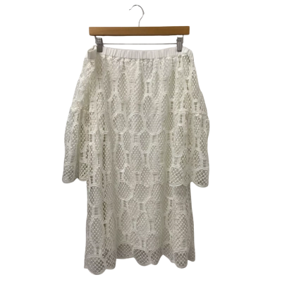 Witchery Womens  Size 14 Off The Shoulder Lace Dress White 