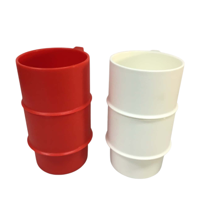 Tupperware Red and White Mugs as pictured