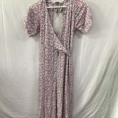 Tree of Life Womens  Size M Blue / Pink  / Red Jumpsuit