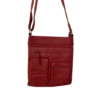 Rugged Hide Womens Handbag Red 