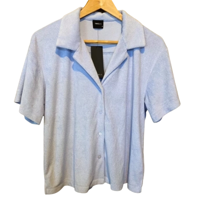 Swell Size 12 Blue Cropped Shirt