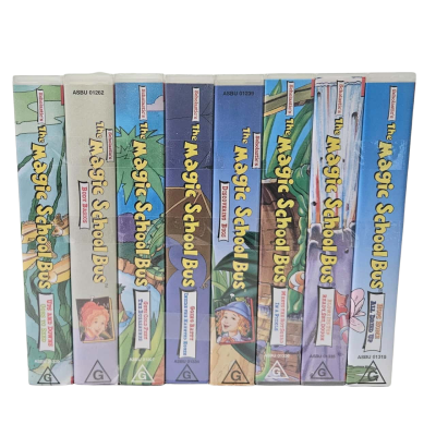 The Magic School Bus Eight VHS Bundle.