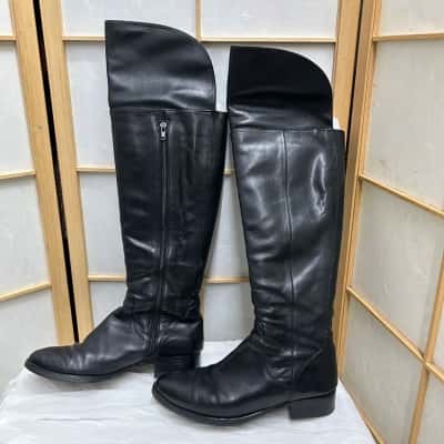 WITTNER Women's  Size 38 Jesse Nappa Leather Boots Black   RRP: $299.95