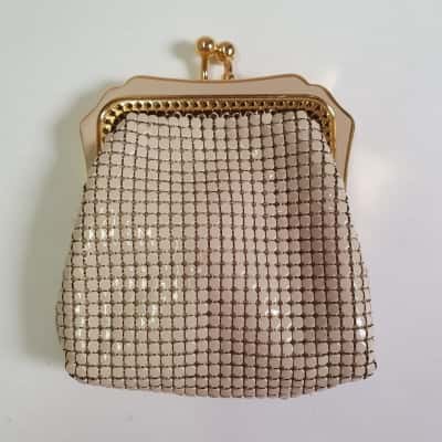 Vintage Glomesh Women's Coin Purse Bone