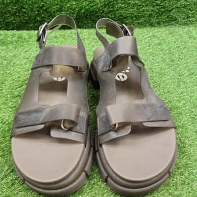 Rollie Grey Rubber Sandals Size 43