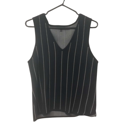 Women’s Basque  Size 14 Singlet Top Black  / White 