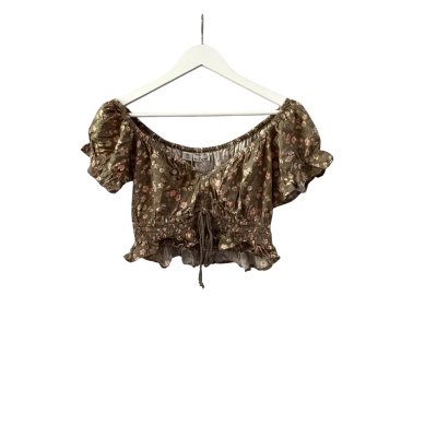 Tree of Life Womens Size M Floral/ Green Shirt