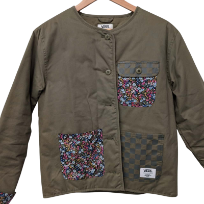 Vans X Liberty Green Jacket with Floral Patch