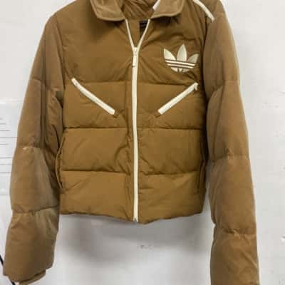 Adidas Womens  Size 8 Bomber Jacket Brown 