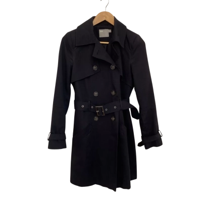 ASOS Womens  Size 8 Trench Coat Black  