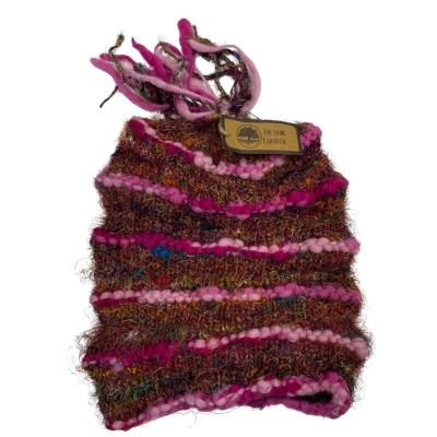 BNWT The Living Earth Co. Womens Pink/Multicoloured Beanie  