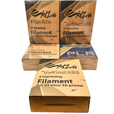 Bundle Of 5 XYZ Da Vinci Filament For da Vinci 3D Printers - 3 Sealed, 2 Open Appear Unused