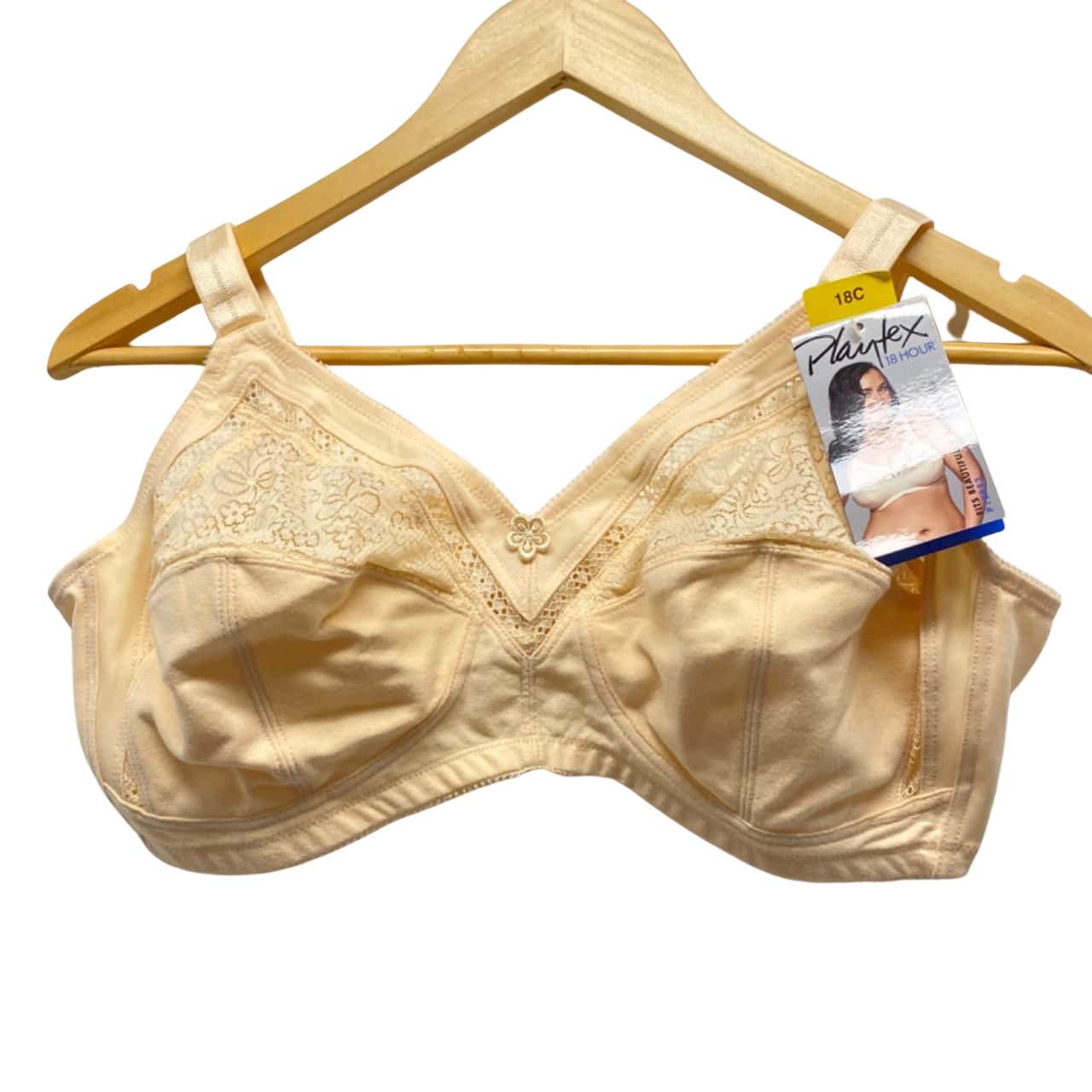 Playtex Wirefree Bra Womens Size 18 C Beige