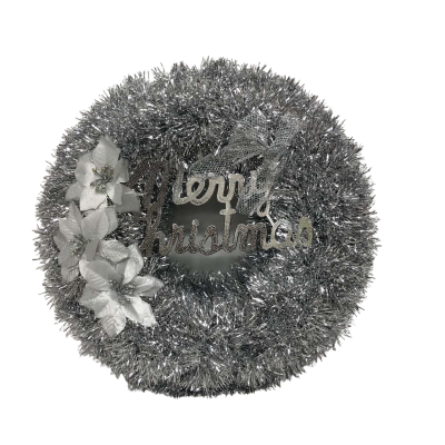 Christmas Large Layered Glitter Wreath Decoration