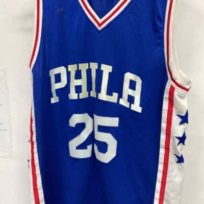 Phila NBA Mens  Size M Jersey Blue / White 
