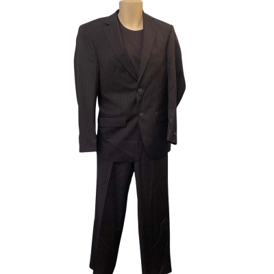  Mens  Size 46 Navy Blue / Pinstriped 