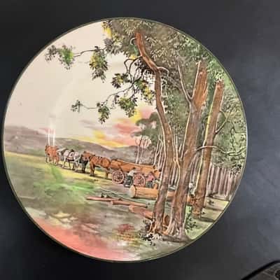 Australian Timber wagon display plate 