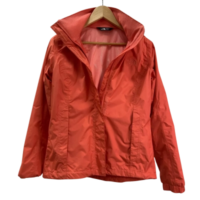 The North Face - Womens Hooded Rain Jacket - Size XS(US) - Coral 