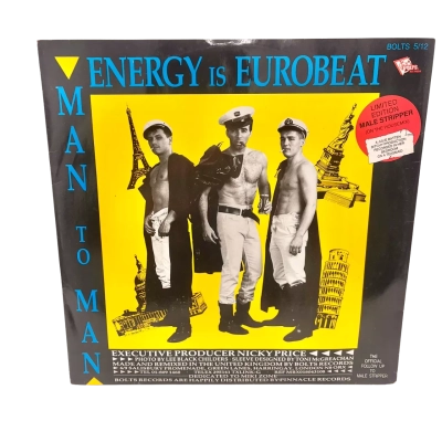 Man to Man Energy is Eurobeat Vinyl LP Record 