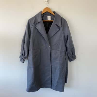 Charles Vogele Kids Blue Winter Coat Trench Coat Size 12 