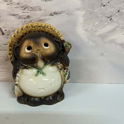Vintage Japanese Tanuki Shigaraki Ware
