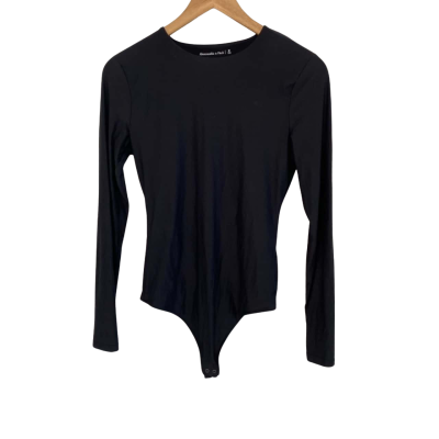 Abercrombie & Fitch Womens  Size M Bodysuit Black  