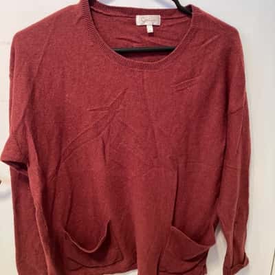 Capture Womens  Size L Long Sleeve Shirt Maroon 