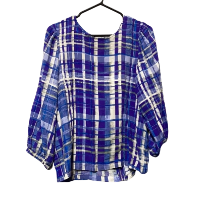 Katies Womens  Size 14 Zip Through Top Blue / Purple 