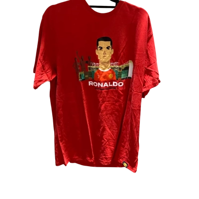 Manchester United Ronaldo Mens  Size XXL Short Sleeve T-shirt Red 