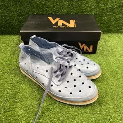 Via Nova Blue Ceasar Flats Size 42