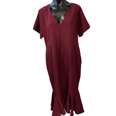 Atmos&Here Womens  Size 20 Cocktail Dress Maroon 
