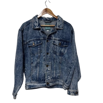 Y2K Retro Free Combi Blue Denim Jacket Size M/L