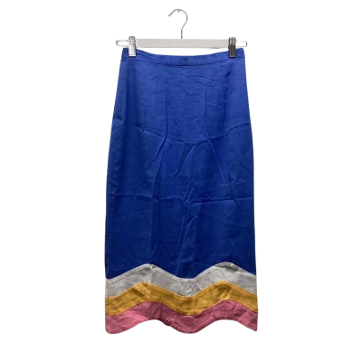 Gorman Multicoloured Colour Block Midi Skirt Size 6