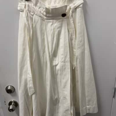 Sheike Womens  Size 14 Wrap Skirt White 