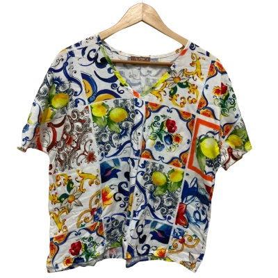 La Strada  Womens  Size S Floral Top Multicoloured 