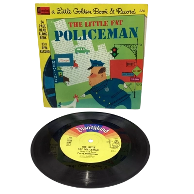 Vintage Little Golden Record & Book The Little Fat Policeman