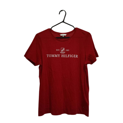 Tommy Hilfiger Womens  Size M Short Sleeve Top Red 