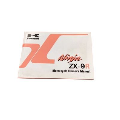 Genuine Kawasaki ZX-9R Owners Manual 