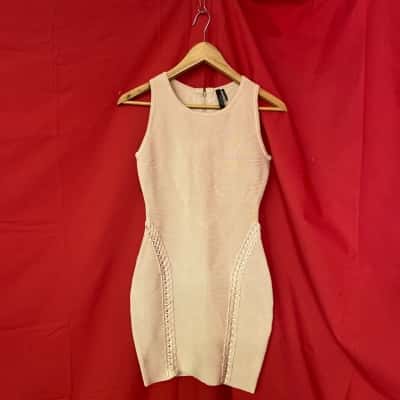 Marciano Womens  Size S Bodycon Dress Beige 