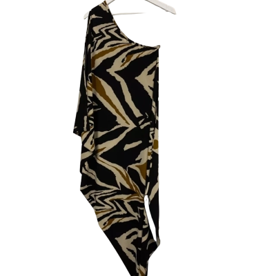 Vine apparel Womens  Size 16 Off The Shoulder Dress Animal print / Beige / Black  / Brown 
