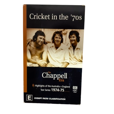 Cricket In The 70s 3 Videotape Set - The Chappell Era & Highlights Of The 1974-1975 Australia Vs England Test Series