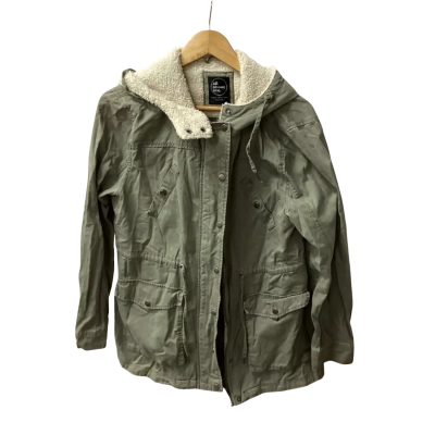 All About Eve Womens  Size 12 Hooded Jacket Cream / Khaki HI